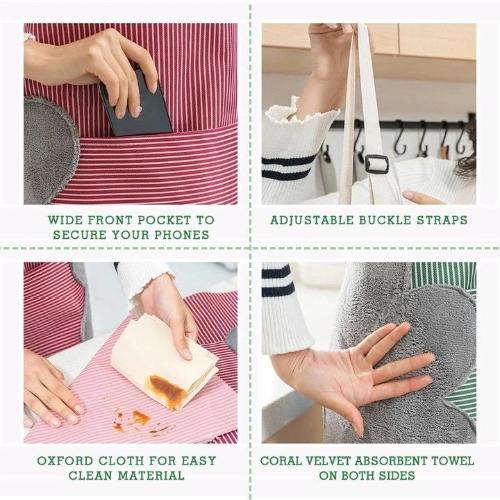 Erasable Hand Waterproof Kitchen Apron