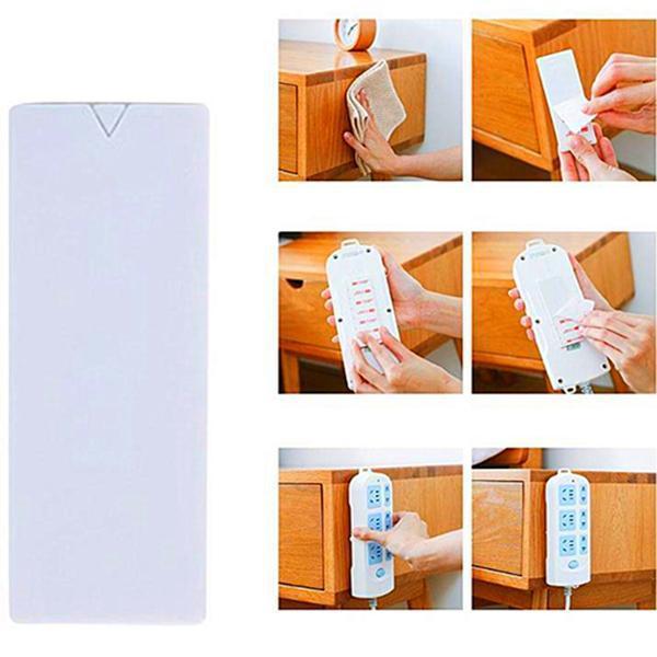 Adhesive Wall Mounted Seamless Power Strip Plug Board Holder