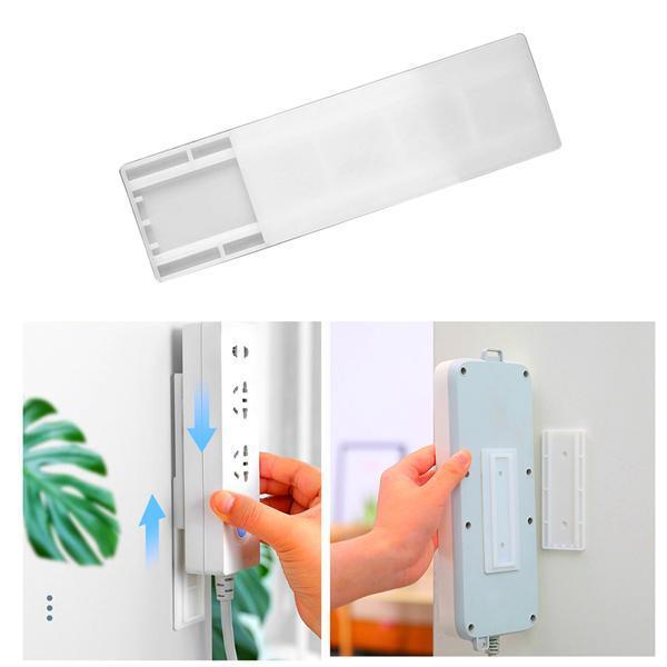 Adhesive Wall Mounted Seamless Power Strip Plug Board Holder
