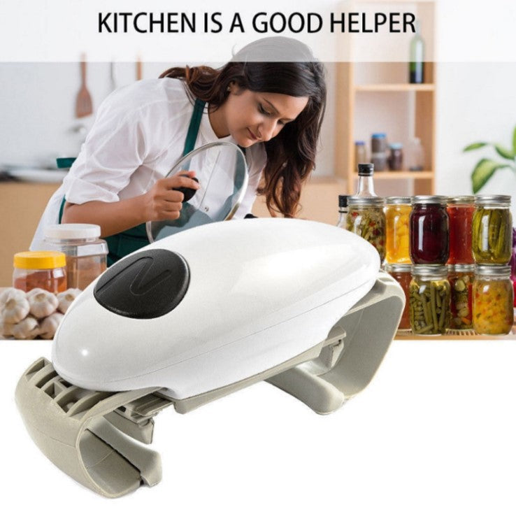 Binaural electric can opener