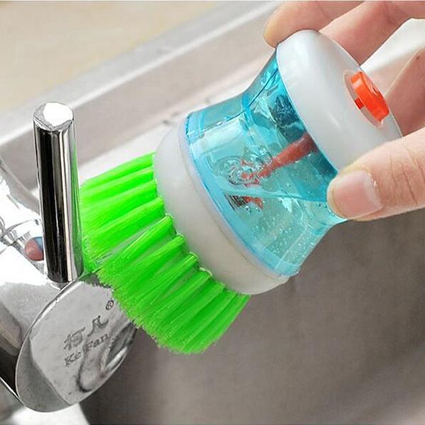 Automatic liquid washing pot brush