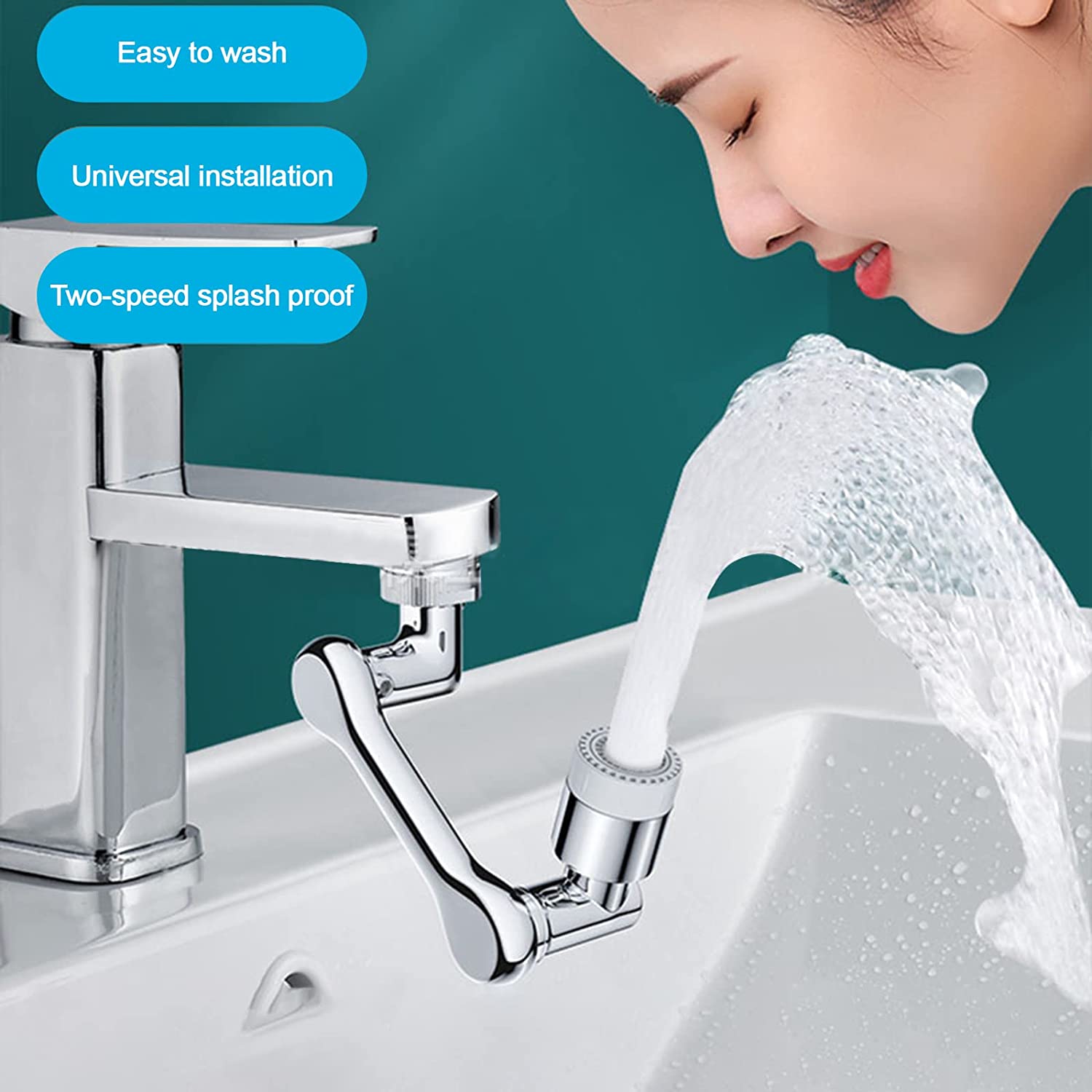 1080° Rotation faucet robotic arm