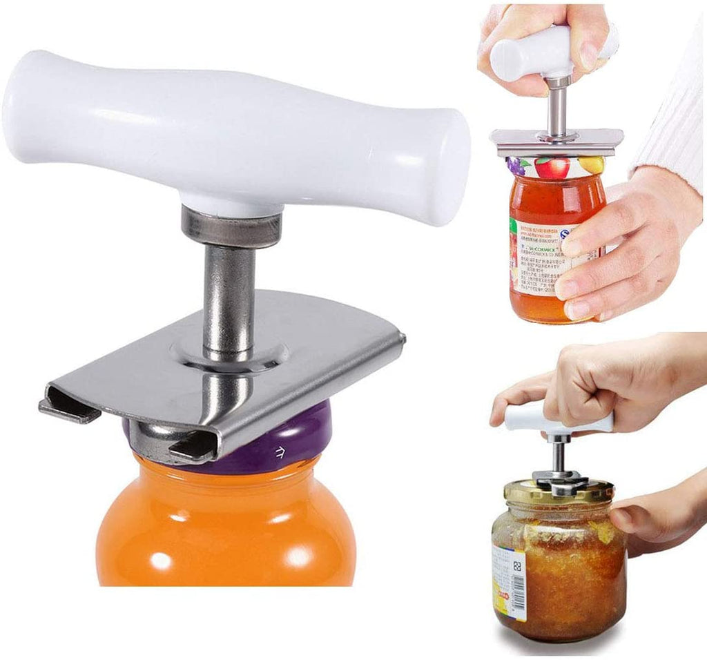 Adjustable stainless steel can opener (Free keychain bottle opener)