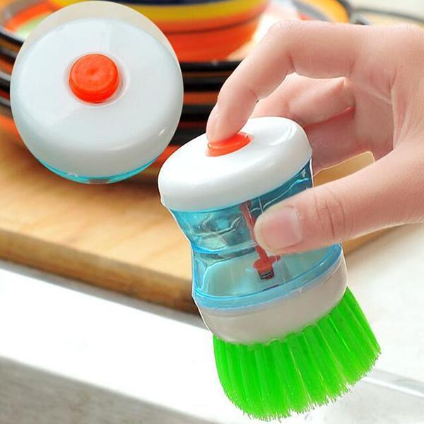 Automatic liquid washing pot brush
