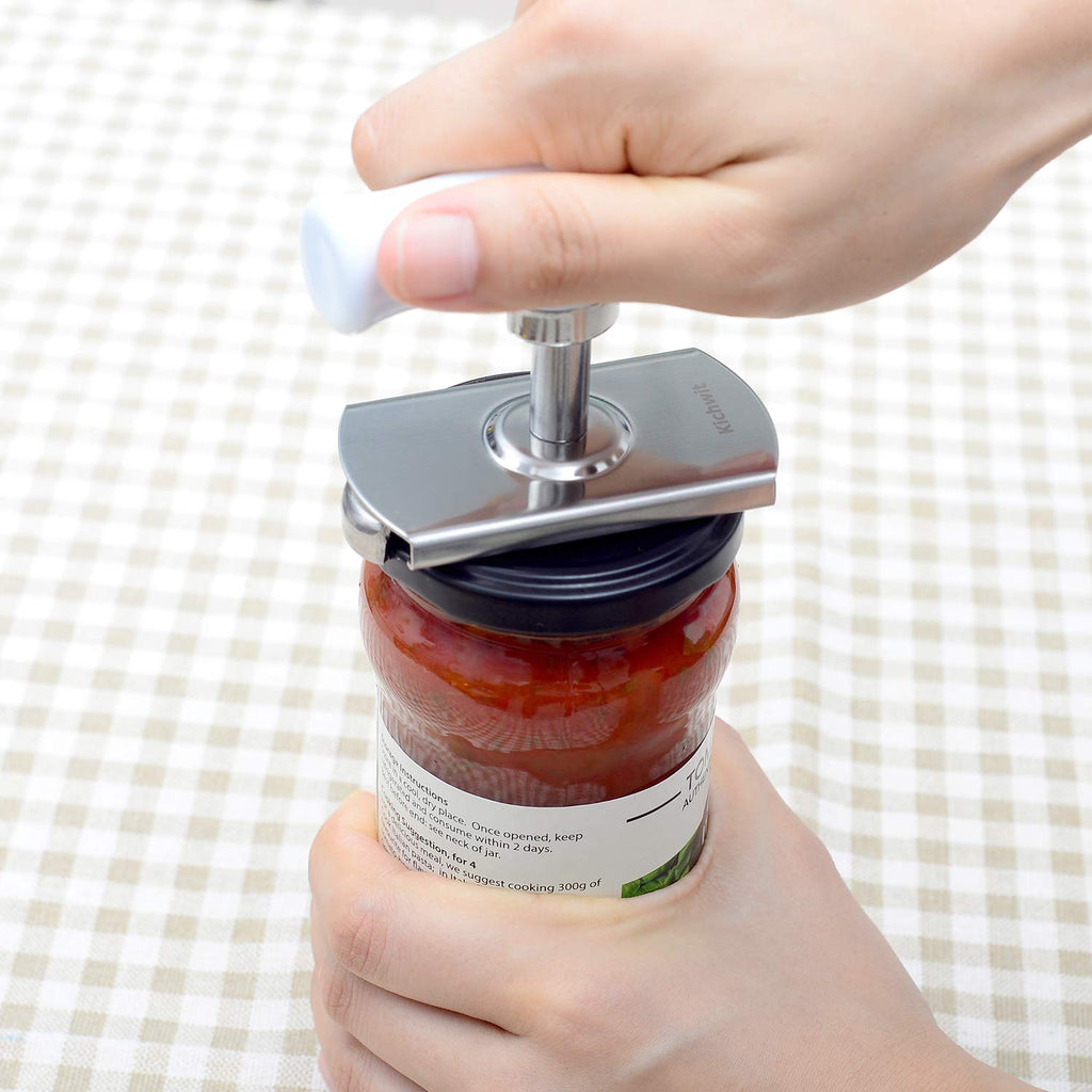 Adjustable stainless steel can opener (Free keychain bottle opener)