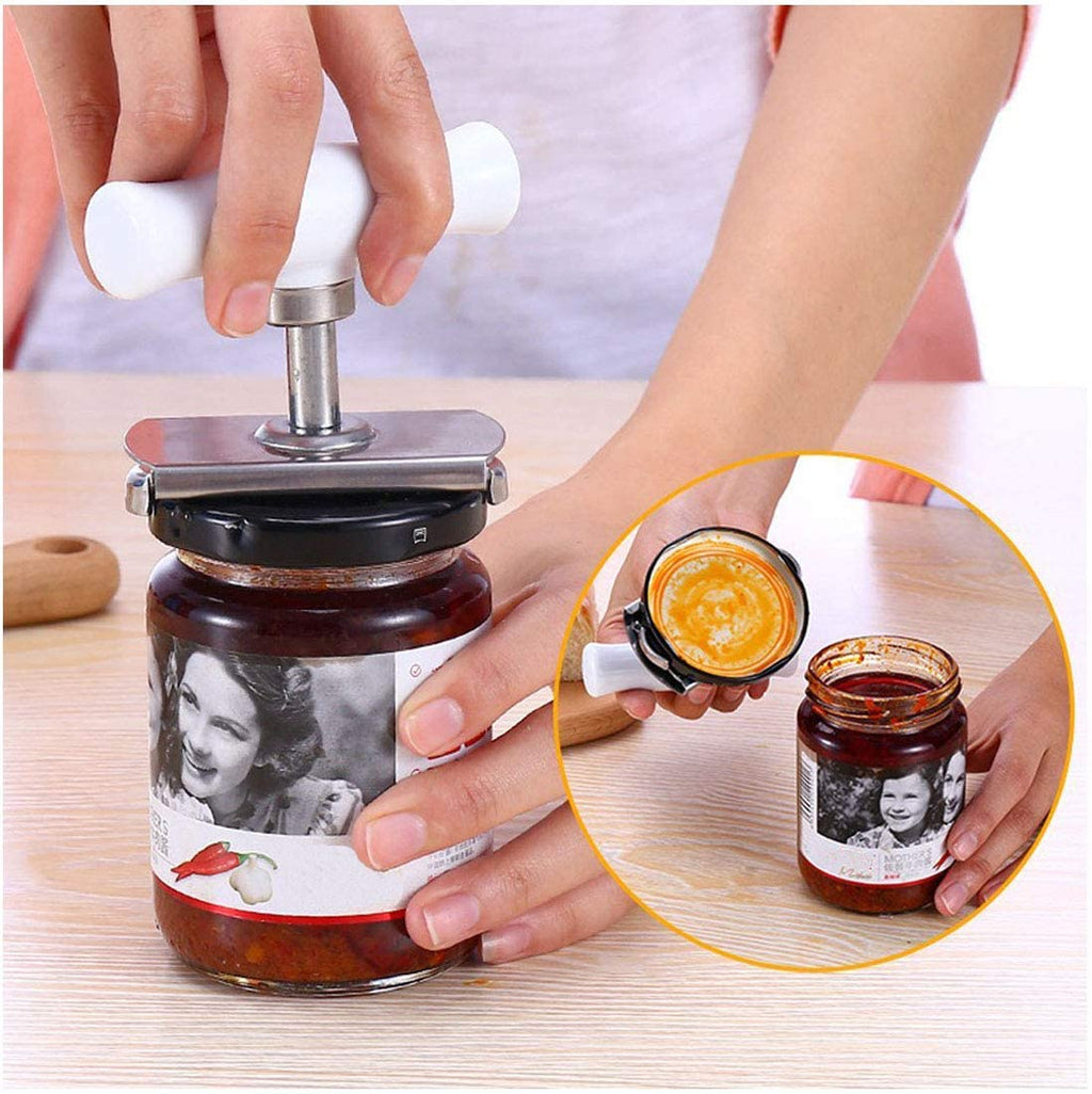 Adjustable stainless steel can opener (Free keychain bottle opener)