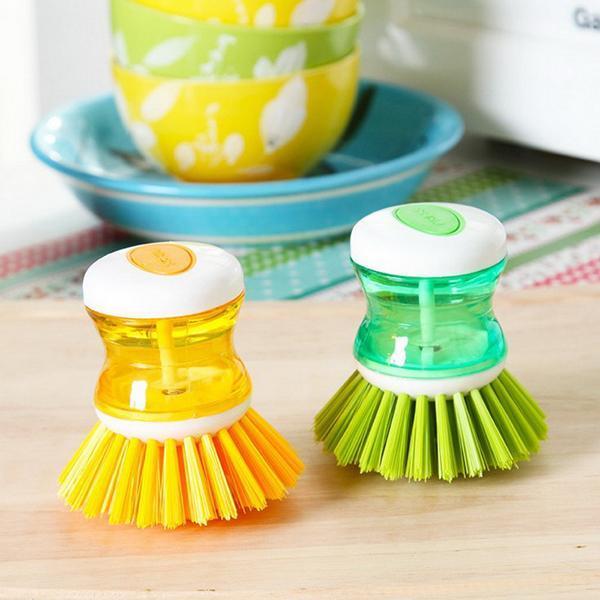 Automatic liquid washing pot brush