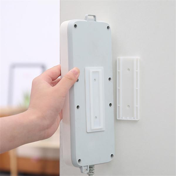 Adhesive Wall Mounted Seamless Power Strip Plug Board Holder